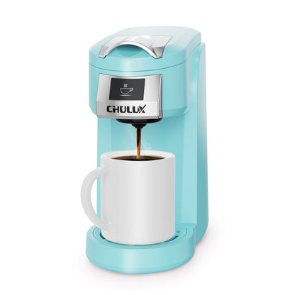 CHULUX Classic Single Serve Coffee Maker for K Cup, QF-CM802, Aqua