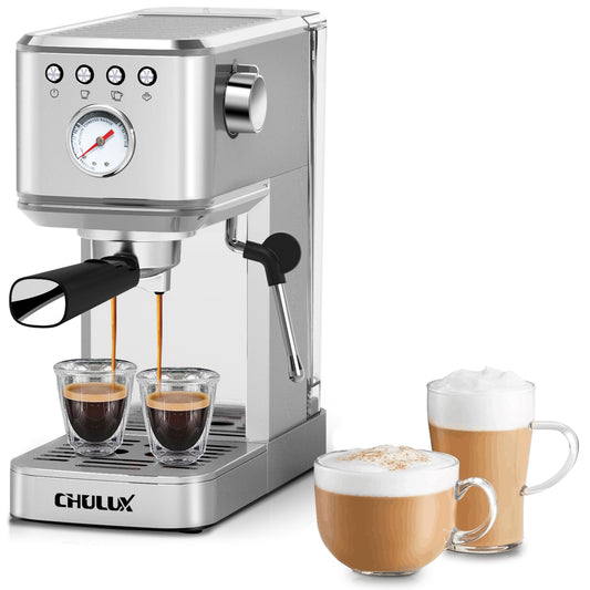 CHULUX Kompatto Espresso Machine with Milk Frother Steam Wand, JH-C5010