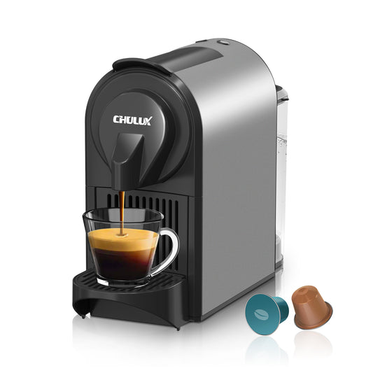 CHULUX Espresso Machine for Nespresso Original Pod, QF-CM831V, Metallic Gray