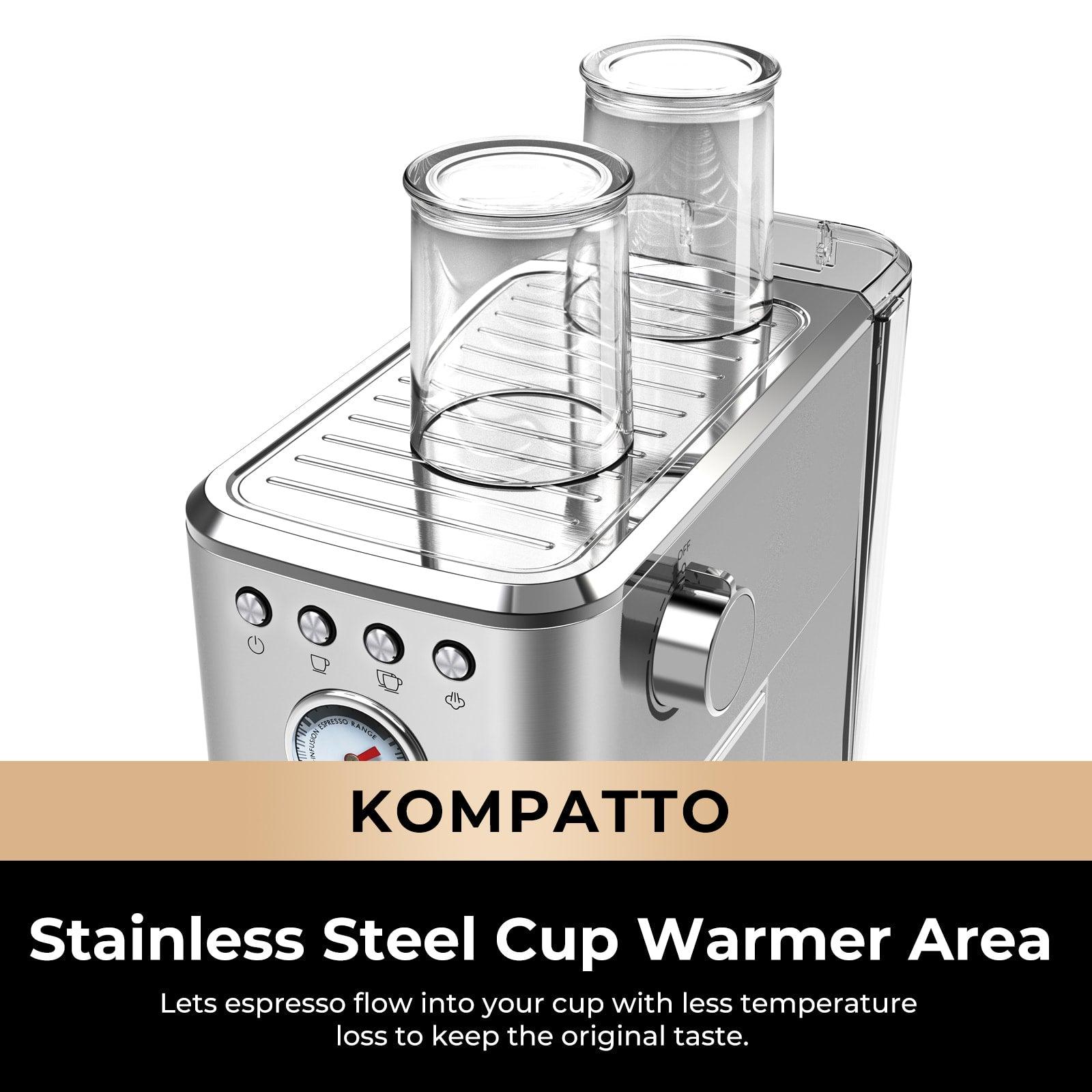 CHULUX Silver Semi Auto Espresso Machine, JH-C5010