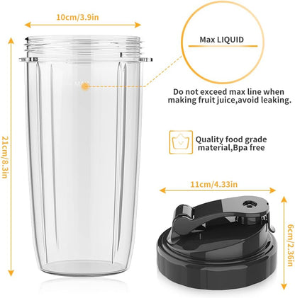 CHULUX Bullet Blender 15oz & 20oz & 32oz Cup for PC603