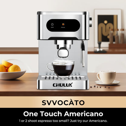 CHULUX Semi Auto Espresso Machine, JH-C5262, Silver