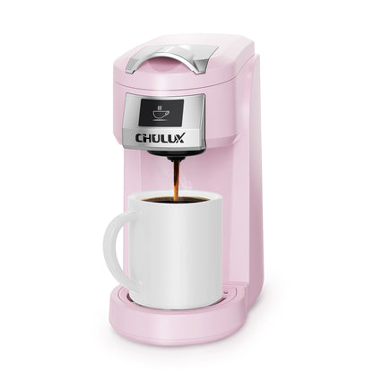 CHULUX Classic Single Serve Coffee Maker for K Cup & Ground Coffee, QF-CM802