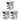 Machine à expresso semi-automatique Chulux, lot de 3, JH-C5262, argent 