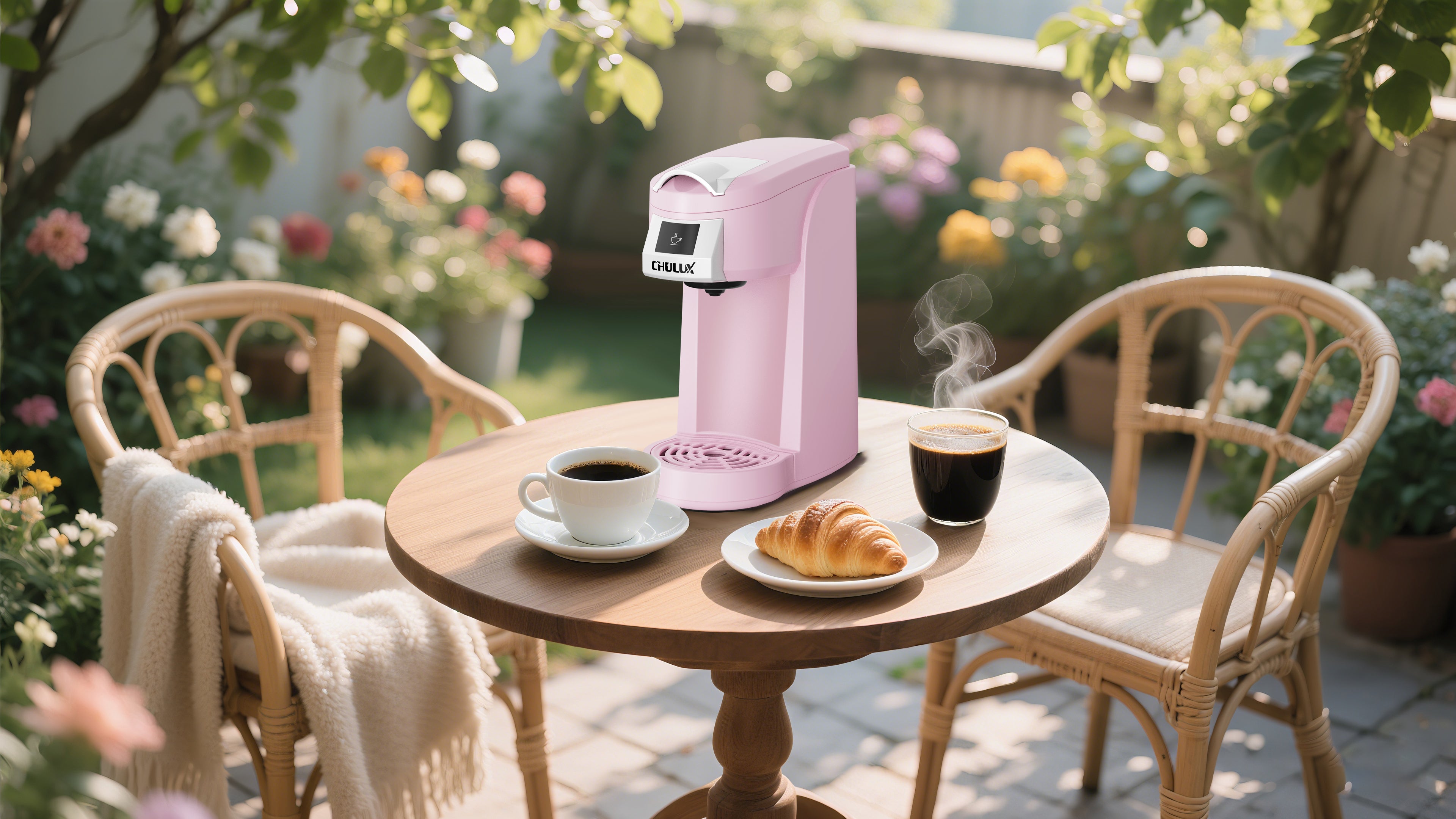 CHULUX travel coffee maker k cup