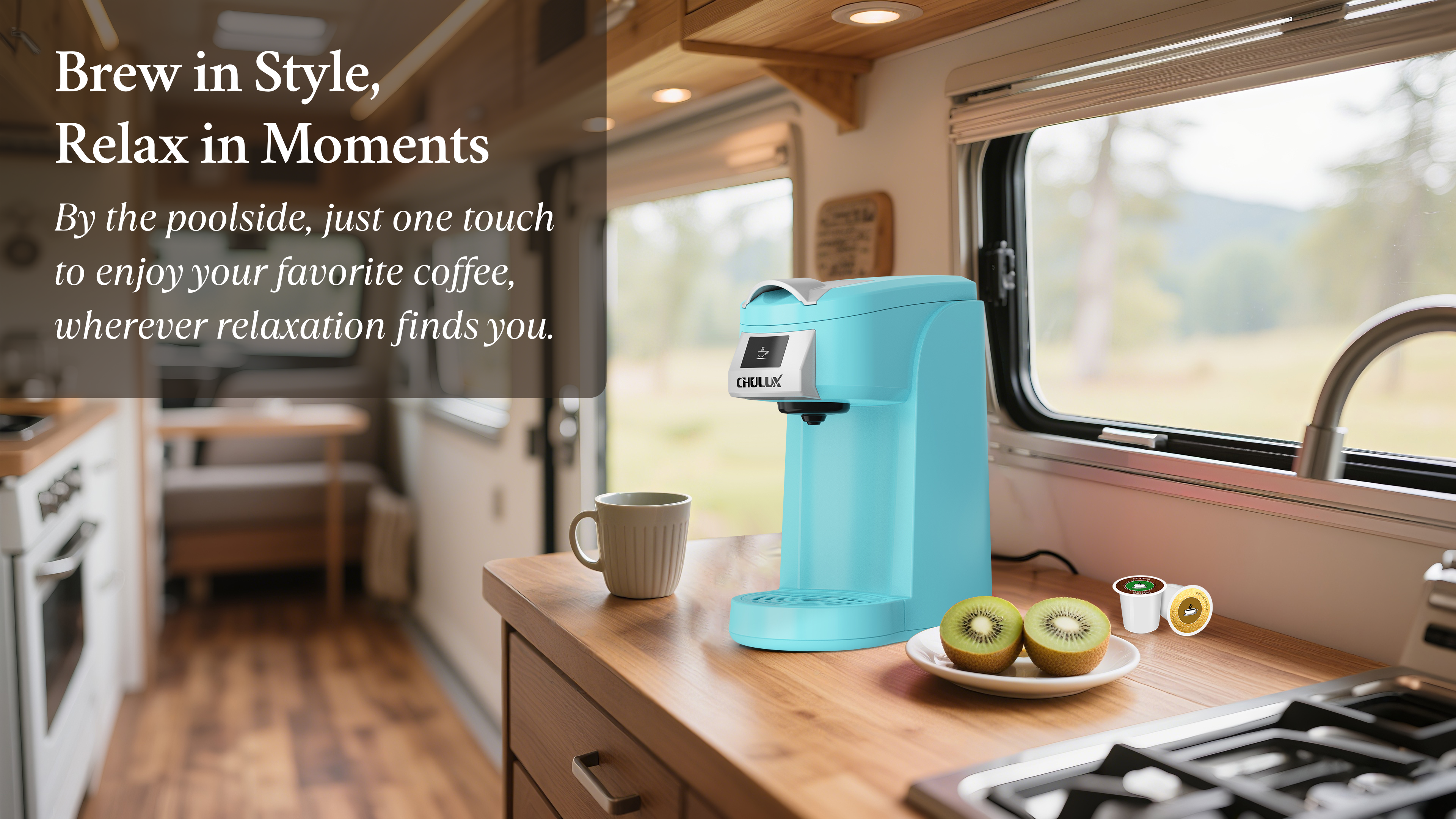 CHULUX k pod coffee maker cyan