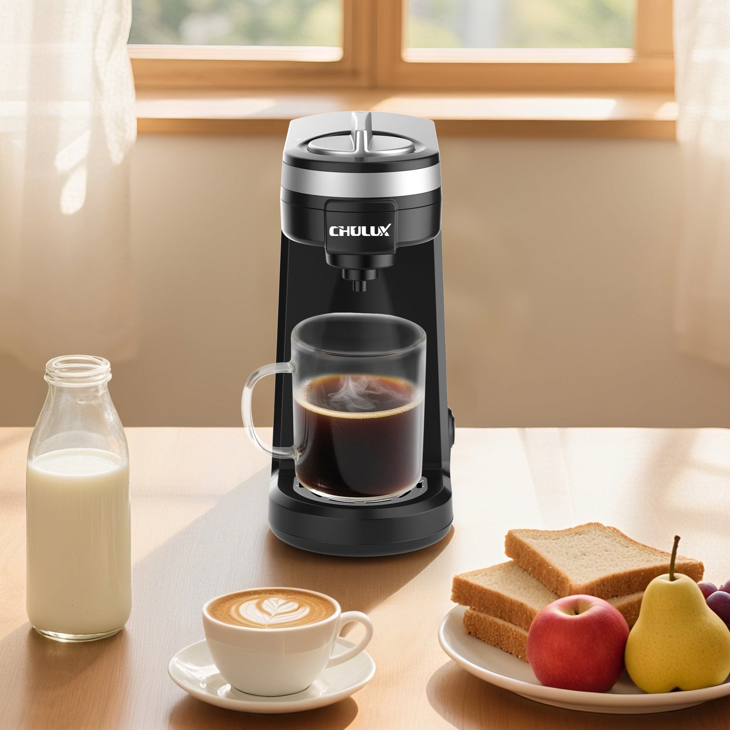 CHULUX single cup coffee maker k cup compatible