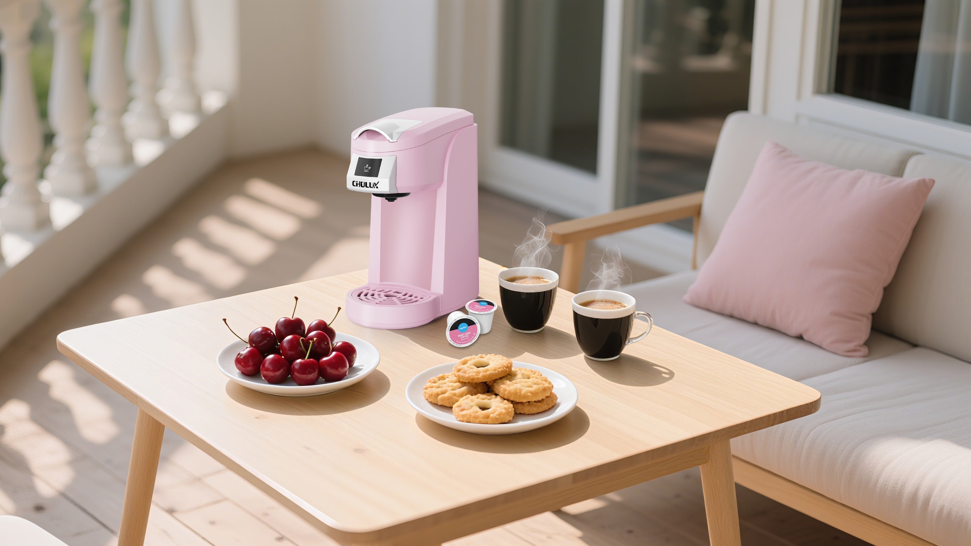 CHULUX portable k cup coffee maker for travel