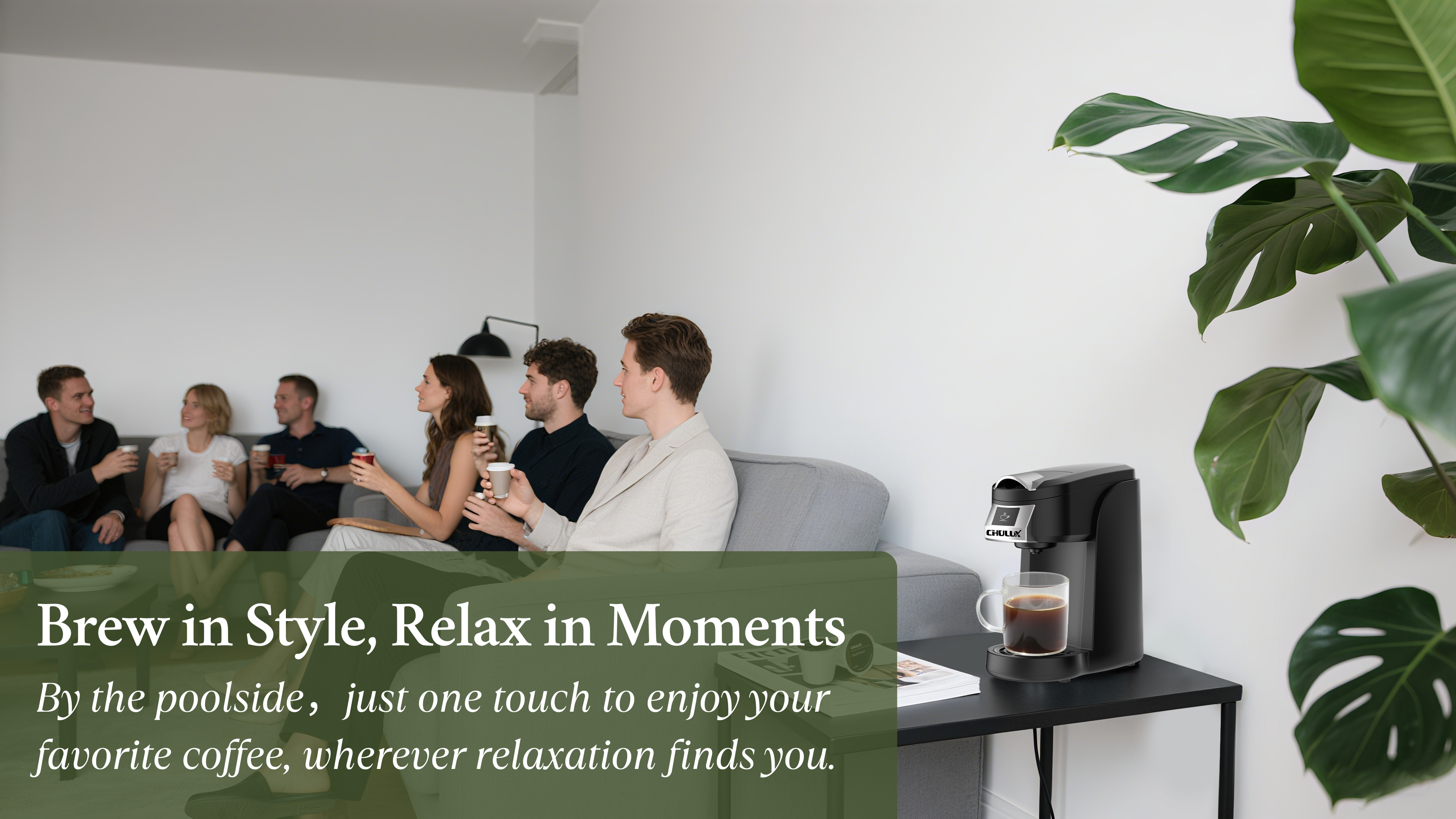 CHULUX single serve coffee maker brewer for k cups