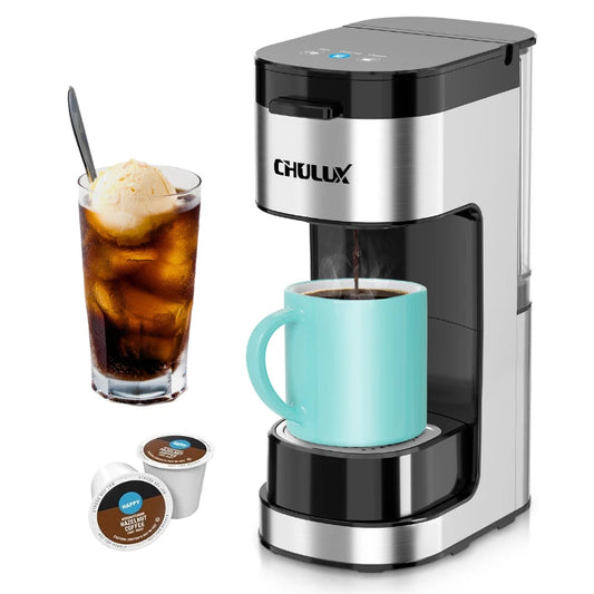 CHULUX Slim-Pro Single Serve Coffee Maker for K Cup，QF-CM1808，Black