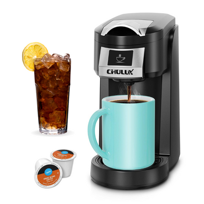 CHULUX Classic Single Serve Coffee Maker for K Cup, QF-CM802, Black
