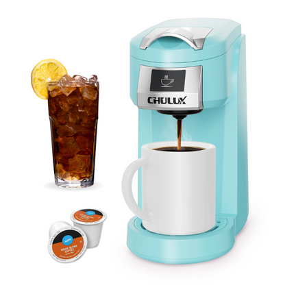 CHULUX Classic Single Serve Coffee Maker for K Cup, QF-CM802, Aqua