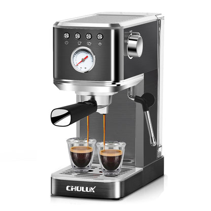 CHULUX Kompatto Espresso Machine with Milk Frother Steam Wand, JH-C5010